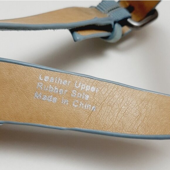 SPLENDID Becca Ruffled Blue Suede Rope Espadrille Ankle Strap Sandals 7.5 Flawed - Picture 12 of 15